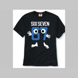 Six Seven 67 čierne p&aacute;nske tričko 100%bavlna Fruit of The Loom